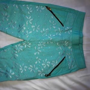 Turquoise shorts